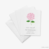 Pink Hydrangea Moving Announcement
