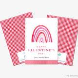 Pink and Red Rainbow Valentine's Day Cards