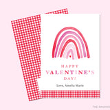 Pink and Red Rainbow Valentine's Day Cards