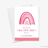Pink and Red Rainbow Valentine's Day Cards