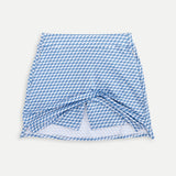 Wave Print Skort