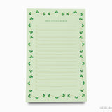 Personalized Shamrock Notepad