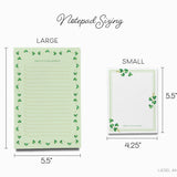 Personalized Shamrock Notepad