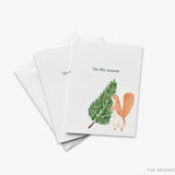 Tis The Season Squirrel Christmas Greeting Card