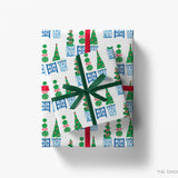 Topiary Chinoiserie Christmas Gift Wrap