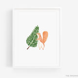 Tree Squirrel Art Print