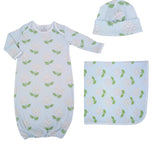 Hydrangea layette set