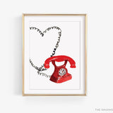 Vintage Telephone Art Print