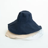 Navy Reversible Wide Brim Sun Hat