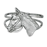 Hold Your Horses Bangle (Vintage Silver)
