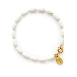 Charleston Rice Bead Bracelet (Steeple White)