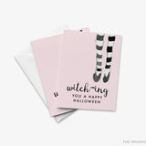 Witching You A Happy Halloween Greeting Card