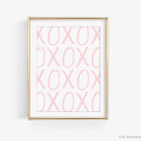 XOXO Pink Art Print