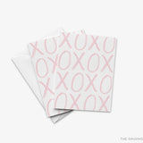 XOXO Pink Bold Greeting Card