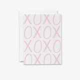 XOXO Pink Bold Greeting Card