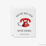 You're Not Old You're Vintage Birthday Card