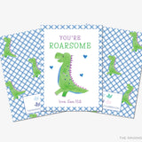You're Roarsome Dinosaur Valentine's Day Cards