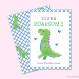 You're Roarsome Dinosaur Valentine's Day Cards