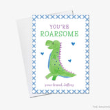 You're Roarsome Dinosaur Valentine's Day Cards