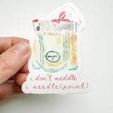 Sticker: Needlepoint Stash Bag