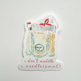 Sticker: Needlepoint Stash Bag