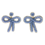 Periwinkle Bow Earrings