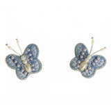 Periwinkle Butterfly Studs