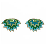 Soho Studs in Blue and Green