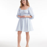Lala Cinched Long Sleeve Mini Dress - FINAL SALE