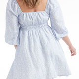 Lala Cinched Long Sleeve Mini Dress - FINAL SALE