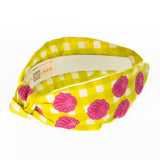 Embroidered Shell Headband