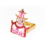 Pink Pagoda Napkin Ring