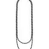 Charleston Rice Bead Necklace (Midnight)