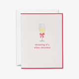 White Christmas Pun Card