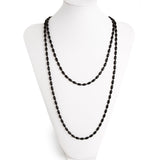 Charleston Rice Bead Necklace (Midnight)