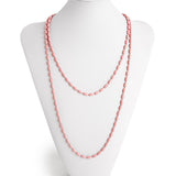 Charleston Rice Bead Necklace (Mills House Pink)