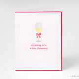 White Christmas Pun Card