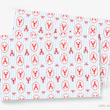 Lobster Striped Placemat Pad