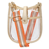 Mini Clear Crossbody Bag - Gold