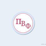 Pi Beta Phi Round Stickers Officially Licensed