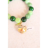 "Good Luck" Fortune Cookie Jasper Bracelet