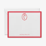 Personalized Candy Cane Flat Notes