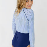 Girls Seaside Long Sleeve One-Piece