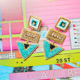 Bay Street Earrings in Turquoise