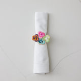 Pansy Bouquet Napkin Ring