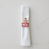 Pink Pagoda Napkin Ring