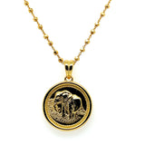 Life Elephant Engraved Pendant