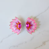 Soho Studs in Pink and Orange