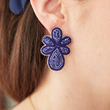 Mercer Earrings in Navy