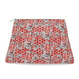 Roomy Leather Tile Bag- LOVE LANGUAGE. NEEDLEPOINT